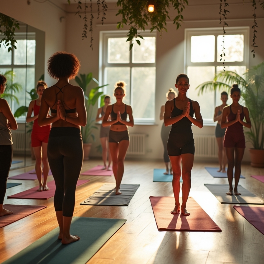 Yoga class at Fluxerina
